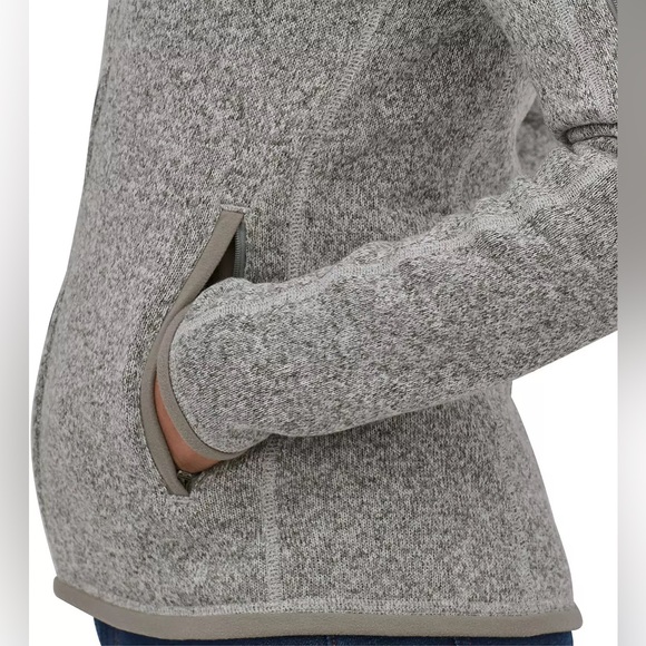 Patagonia Better Sweater Fleece Jacket Burch White Grey Size Small - Picture 11 of 14